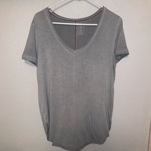 Me To We Grey V Neck Tee